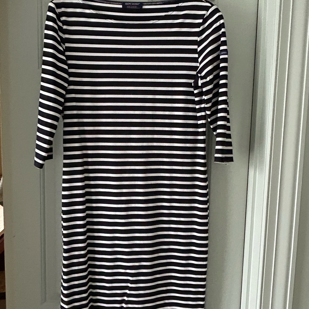Saint James Navy and White Dress